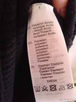 Teplé pletené midi šaty 38/42 - 9