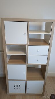Policové díky IKEA KALLAX vz. bíle moř. dub s vložkami - 9