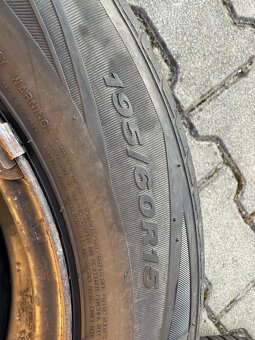 Letní sada Opel Astra,Combo,Vectra195/60 R15 vzorek 6-6,5mm - 9