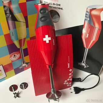 Bamix Swiss Line M200 tyčový mixér • 4 nástavce • stojan - 9