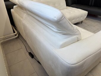 Rohová el. poloh. sedací souprava čalou. NEPOUŽITÁ - 9