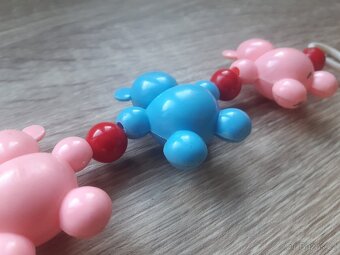 Retro řetěz na kočárek a chrastítko - 9