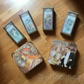 Plechová dóza - Fortum & Mason - Karel III. - Mucha - Lindt - 9