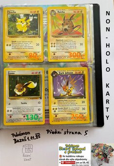 Kusové Pokémon VINTAGE karty (KARTY STARÉ PŘES 25LET)(1) - 9