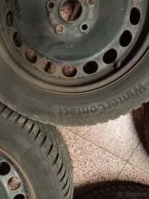 Plechové disky VW R16 + zimních pneu 205/55 - 9