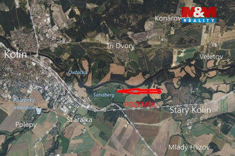 Prodej pozemku u vodní plochy Sandberk, 4657 m², Kolín - 9