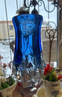 Váza z hutního skla Ladislav Paleček, Škrdlovice - 9