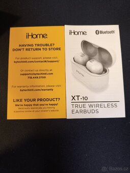 IHOME XT-10 TRUE BEZDRÁTOVÁ SLUCHÁTKA (ČERNÁ) - 9