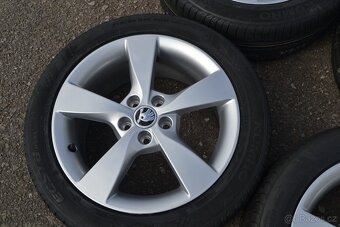 Škoda Fabia III/Rapid- NOVÝ letní Alu komplet 215/45/R16 - 9