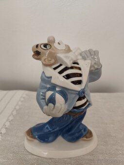 Royal dux klaun Bradáček porcelánová soška rarita - 9