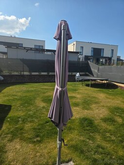 Slunečník Santorini Ø 300cm šedý - 9