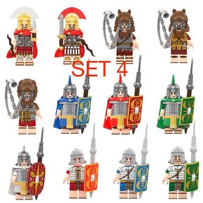 Figúrky Rím + stredovek (6, 8ks) - typ lego, nové - 9
