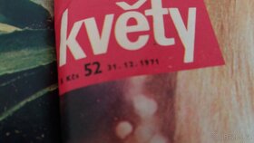 Časopis Květy svázaný ročník 1971 v pevné knize - 9
