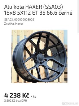 Alu kola r18 5x112 - 9