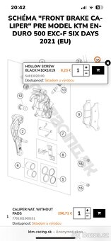 Oem ktm exc/ sx brembo strmen, kotuc, adapter - 9