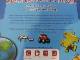Můj atlas světa s puzzle kniha 6+ - 9