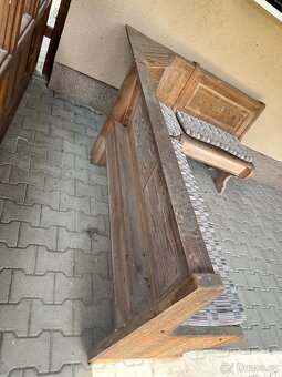Zahradní drevena lavice s uloznym prostorem - 9