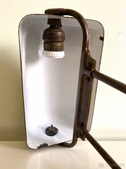 Starožitná stolní lampa bankéřka, DRGM, Německo - 9