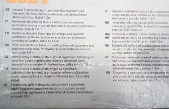 Bezkouřový gril elektrický infra - 9