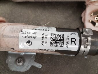 Pravý stropní airbag Škoda Yeti 2010, 5L6880742 - 9