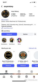 Tetovací strojek- Axys z USA - 9