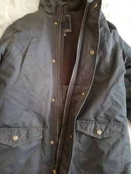 zimní chlapecká tm. modrá bunda 12/13 let - 9