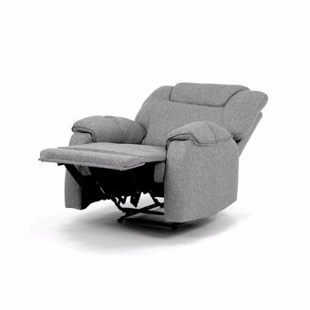 Relaxační křeslo, manuální polohování TV-4088 šedé - 9