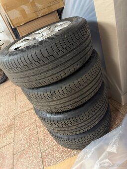 Originál Alu kola Audi 5x112 r17 - letní pneu Continental - 9