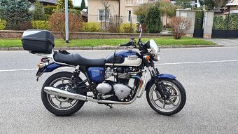 Prodám na triumph Bonneville - sedlo, zadní tlumiče, výfuk - 9