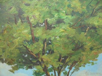 OBRAZ OLEJ NA KARTONU-SIGNOVANÝ - 9