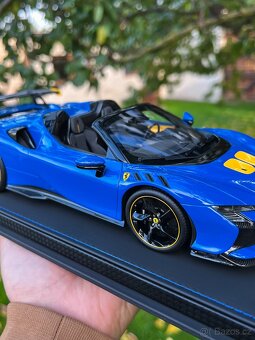 BBR - Ferrari SF90XX Spider, Azzuro Dino, 1:18, 240ks - 9