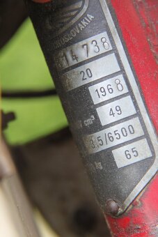 Jawa 50/20 r.v.1968 motor v chodu, lak původní - 9