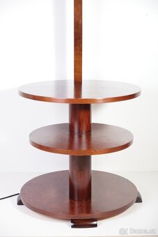 Art Deco Podlahová Lampa Kořenice Ořech - 9
