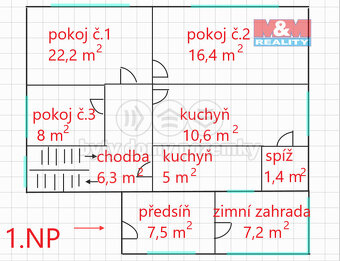 Prodej rodinného domu, 143 m², Ostřešany - 9