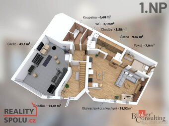 Prodej, domy/rodinný, 266 m2, Podstránská 1538/2, Slatina, 6 - 9