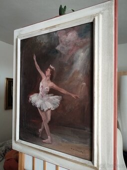 obraz BALETKA, olej, sign. K. K. Farský - 9