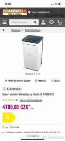 Smart mobilní klimatizace Hantech 9.000 BTU - 9