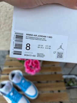 Jordan 1 mid dark powder blue - 9