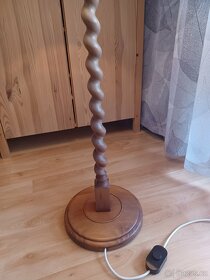 Retro designová dřevěná lampa - 9