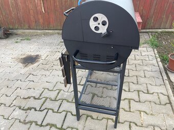 Velký grill/udírna Heckermann včetně příslušenství - 9