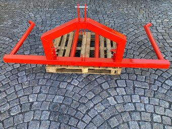 Nosič na 2 kulaté balíky/vidle na balíky/sklopný - 9