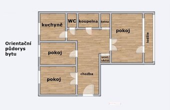 Pronájem, byt 3+1, 77 m², Ostrava - Zábřeh, ul. Hulvácká - 9