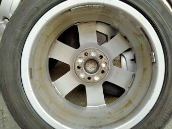 Alu kola originál Audi, 8J x r17, 5x112, ET 39, Letní pneu - 9