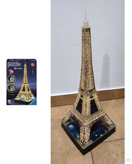 3D Puzzle Eiffelova věž - led osvětlení, 216 dílků - 9