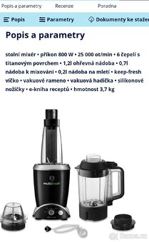 Stolní mixér Delimano multifresh - 9