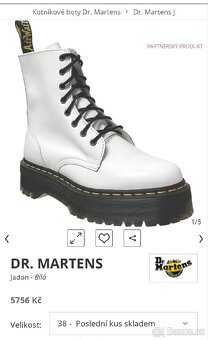 Dámské boty orig.Dr.Martens Jadon vel.41 - 9