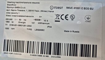 INDESIT HLOUBKA 30 CM ZÁRUKA DOPRAVA INSTALACE - 9