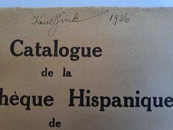 Catalogue de la Bibliothèque Hispanique, 1936, Karel Zink - 9