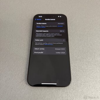 iPhone 15 Pro 256GB, 100% baterie, 12 měsíců záruka - 9