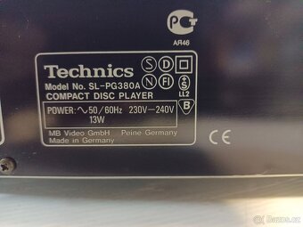 TECHNICS SL-PG380 CD přehrávač - 9